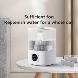 Овлажнител за въздух Xiaomi Lydsto F100S, 25W, 2.5 л, 3 степени, 200 мл/ч, Дисплей, Нощен режим, Таймер, Бял