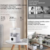 Овлажнител за въздух Xiaomi Lydsto F100S, 25W, 2.5 л, 3 степени, 200 мл/ч, Дисплей, Нощен режим, Таймер, Бял