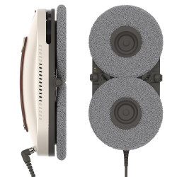 Spider SPRAY Pro Window Cleaning Robot, 120W, 3000 Pa, 3 movement modes, 50 ml, Spray function, Portable charging station, Beige/Brown