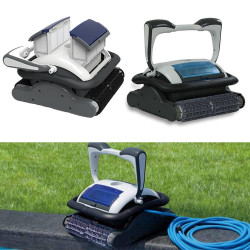 Робот за почистване на басейни Wybot Raptor Pro, 150W, За до 200 м2, 3 режима на почистване, 3 режима на движение, Троен мотор, Черен