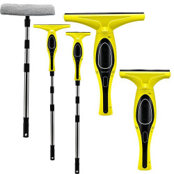 Attractive Luna 100 Pro Cordless Windshield Wiper, 2Ah Li-ion Battery, 50 ml, Up to 30 Minutes of Run Time, Yellow/Black