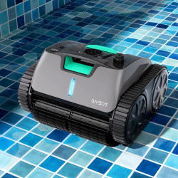 Безкабелен робот за почистване на басейни Wybot C1 Pro, 65W, SMART, За до 150 м2, 3 режима, Self-parking, Auto-reverse, IPX8, Сив