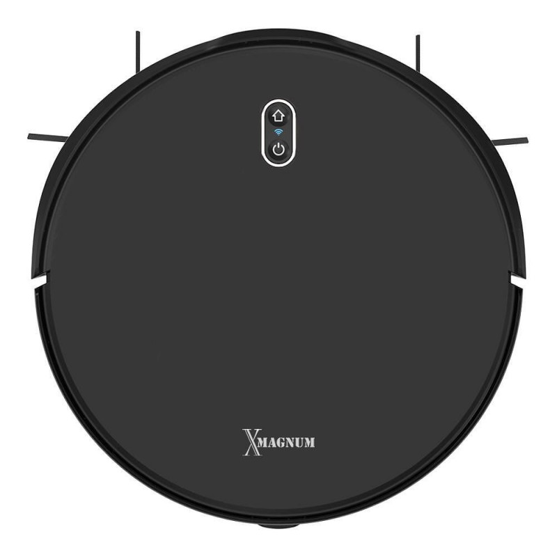 MAGNUM X Robot Vacuum Cleaner, 40 W, 3000 Pa, Dry and Wet Cleaning, 3-Stage Filtration, Wi-Fi, Scheduling Function, Black