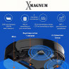 MAGNUM X Robot Vacuum Cleaner, 40 W, 3000 Pa, Dry and Wet Cleaning, 3-Stage Filtration, Wi-Fi, Scheduling Function, Black
