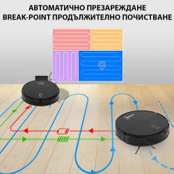 MAGNUM X Robot Vacuum Cleaner, 40 W, 3000 Pa, Dry and Wet Cleaning, 3-Stage Filtration, Wi-Fi, Scheduling Function, Black