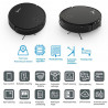 MAGNUM X Robot Vacuum Cleaner, 40 W, 3000 Pa, Dry and Wet Cleaning, 3-Stage Filtration, Wi-Fi, Scheduling Function, Black