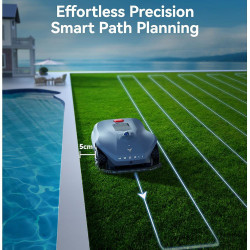 Robot tuns iarba/gazon HOOKII Neomow X Pro, 6000 m², 4 moduri, Functionare fara cablu sau antene, 60 dB, Wi-Fi, 4G, Bluetooth, Autonomie 180 min, Gri