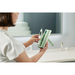 Oclean X Ultra 20 S Electric Toothbrush, 84,000 rpm, AI, Smart Sensors, Bluetooth, Wi-Fi, Orthodontic-Friendly, LED, 3 Brush Heads, Green