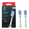 Set of 2 replacement brush heads for the Oclean Ultra Clean electric toothbrush, Firm, Deep Clean, DuPont, FlexFit, Green