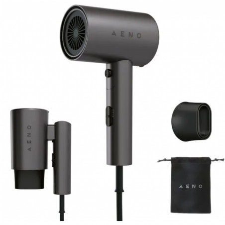Uscator de par AENO AHD0002, 2000W, 3 trepte, Cool shot, Maner pliabil, Concentrator, Ionizare, 67 dB, Gri