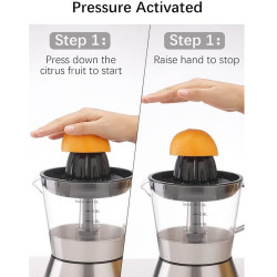 Citrusprés Royalty Line RL-CJ9404, 40W, 1 l, Push start, 2 kúp, rozsdamentes acél, Inox