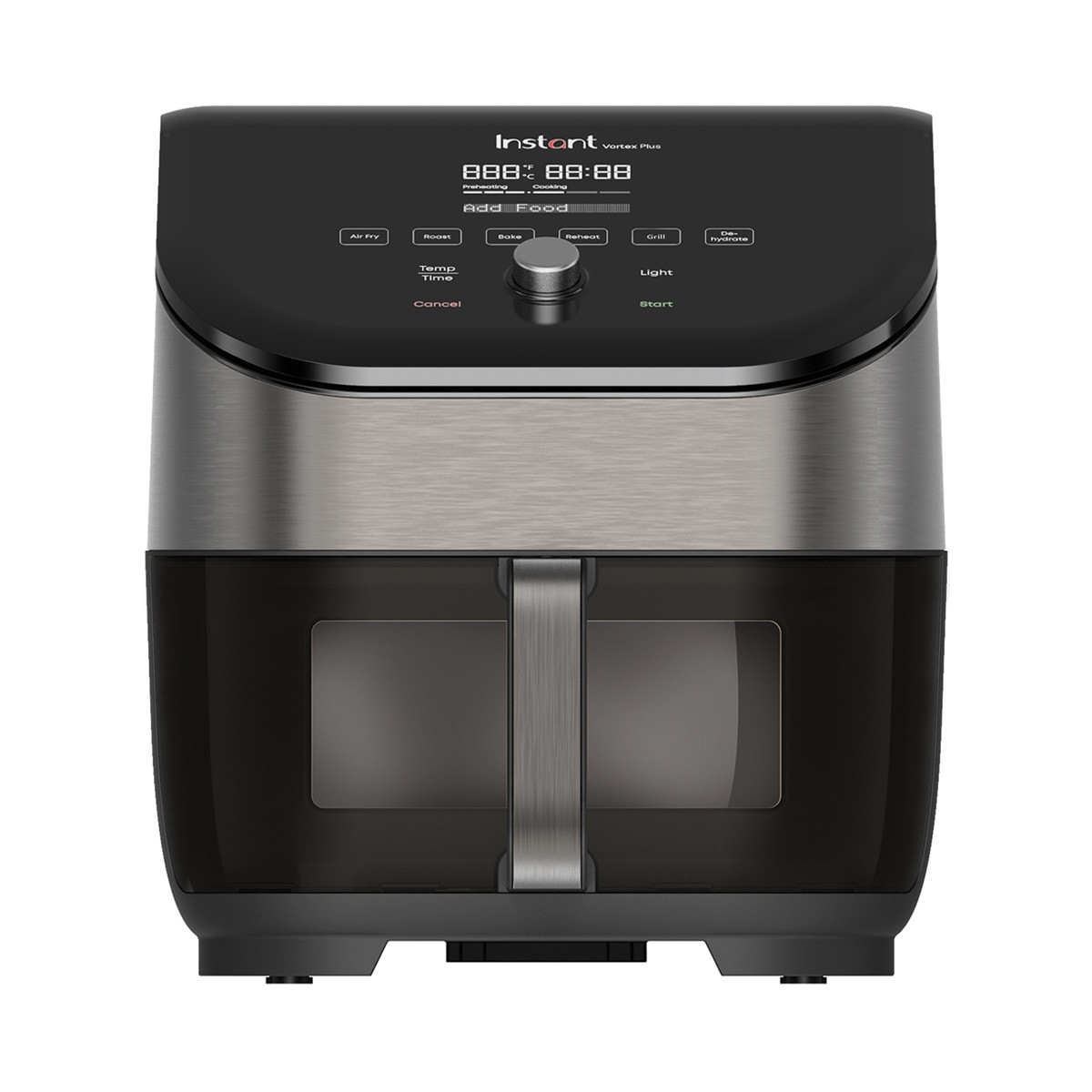 Фритюрник с горещ въздух Instant Pot Vortex Plus ClearCook & OdourErase 140310401, 1700W, 5.7 л, 6 програми, 35-205C, EvenCrisp, Двоен филтър, Черен