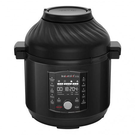 Instant Pot Pro Crisp + Air Fryer 140002701, 1500 W, 7,6 L, 11 program, Air Fryer kosár, LCD kijelző, Fekete színű