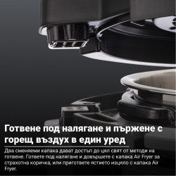 Multicooker si friteuza Instant Pot Pro Crisp + Air Fryer 140002701, 1500 W, 7.6 L, 11 programe, Cos Air Fryer, Afisaj LCD, Negru