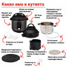 Instant Pot Pro Crisp + Air Fryer 140002701, 1500 W, 7,6 L, 11 program, Air Fryer kosár, LCD kijelző, Fekete színű