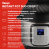 Instant Pot Duo Crisp + Air Fryer 140004401, 1500 W, 5,7 L, 11 program, Air Fryer kosár, EvenCrisp, Inox