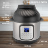 Instant Pot Duo Crisp + Air Fryer 140004401, 1500 W, 5,7 L, 11 program, Air Fryer kosár, EvenCrisp, Inox