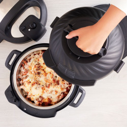 Instant Pot Duo Crisp + Φριτέζα αέρος 140004401, 1500 W, 5,7 L, 11 προγράμματα, καλάθι φριτέζας αέρος, EvenCrisp, Inox