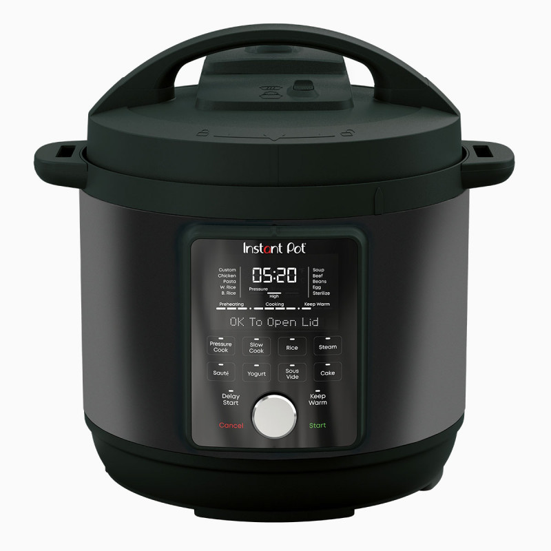 Instant Pot Duo Plus Whisper Quiet Multicooker 112307901, 1000 W, 5.7 L, 9 Programs, Delayed Start, LCD Display, Black