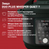 Instant Pot Duo Plus Whisper Quiet 112307901, 1000 W, 5,7 L, 9 προγράμματα, έναρξη με καθυστέρηση, οθόνη LCD, Μαύρο