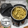 Instant Pot Duo Plus Whisper Quiet 112307901, 1000 W, 5,7 L, 9 προγράμματα, έναρξη με καθυστέρηση, οθόνη LCD, Μαύρο