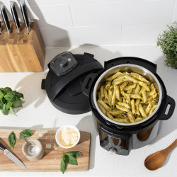 Instant Pot Duo Plus Whisper Quiet 112307901, 1000 W, 5,7 L, 9 προγράμματα, έναρξη με καθυστέρηση, οθόνη LCD, Μαύρο