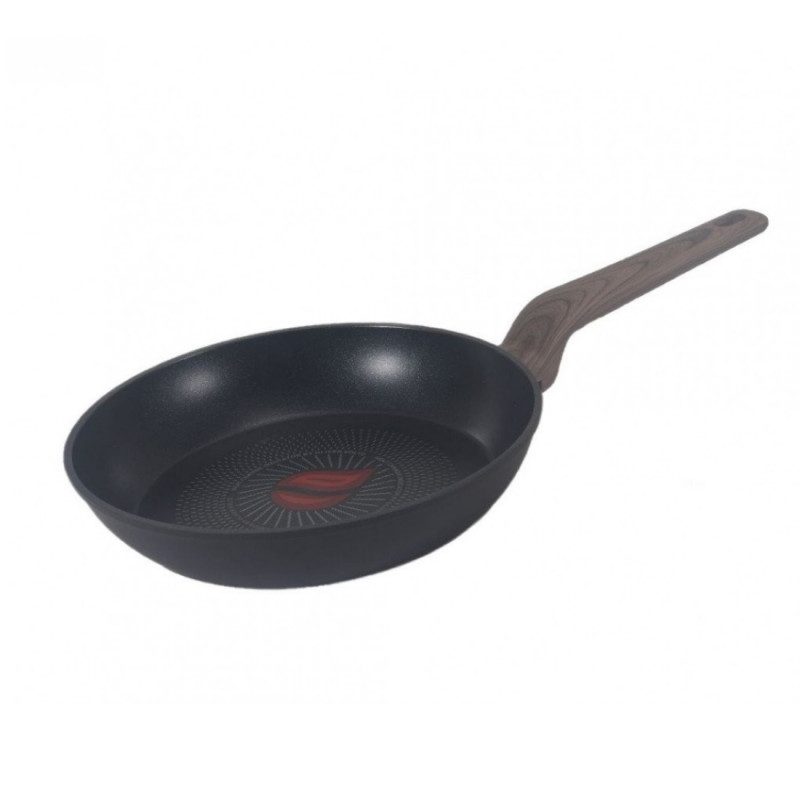 Oliver Voltz Paris OV54419F20 Frying Pan, 20 x 4.3 cm, Heat Sensor, Non-stick Coating, Induction, Black