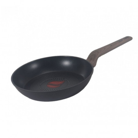 Oliver Voltz Paris OV54419F20 Frying Pan, 20 x 4.3 cm, Heat Sensor, Non-stick Coating, Induction, Black
