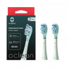 Set of 2 Replacement Brush Heads for the Oclean Ultra Gum Care Electric Toothbrush, Soft, Gentle Cleaning, DuPont, FlexFit, Green