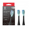 Комплект 2 бр резервни глави за електрическа четка за зъби Oclean Ultra Gum Care Brush Head, Мека, Нежно почистване, DuPont, FlexFit, Черен