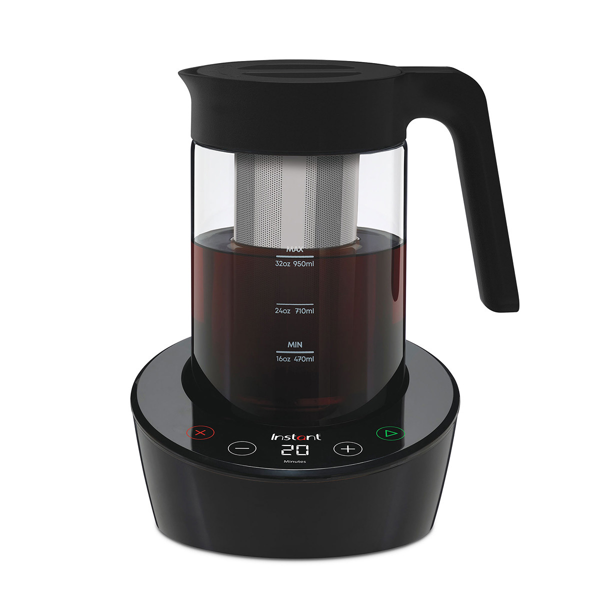Екстрактор за бързо приготвяне на студено кафе и чай Instant Pot Cold Brewer 140624501EU, 600W, 950 мл, FlashExtract, Екстракция от 5 до 30 мин, Тъчскрийн, Без BPA/PFOA/PTFE ...