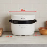 Instant Pot Rice Cooker 20 140500301, 860W, 5 L, 8 Programs, CarbReduce, BPA/PFOA/PTFE-Free, White