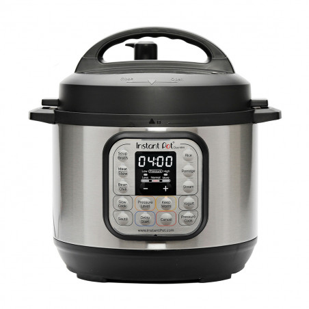 Instant Pot Duo Mini 110004501 Pressure Cooker, 700W, 3 L, 11 Programs, 7 Functions, Set-and-Forget Feature, Stainless Steel, Silver