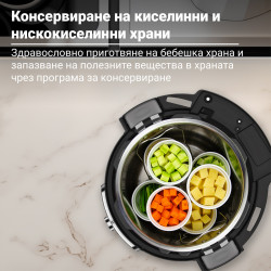 Multicooker Instant Pot Pro Plus 112020101, 1200W, 5.7 l, 10 programe, Wi-Fi, Otel inoxidabil, Negru