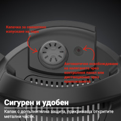 Instant Pot Pro Plus 112020101, 1200W, 5,7 l, 10 program, WiFi vezérlés, Rozsdamentes acél, Fekete színű