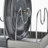 Organizator de vase Joseph Joseph 85167, 7 Separatoare reglabile, Extensibil, Gri/Negru