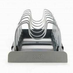Organizator de vase Joseph Joseph 85167, 7 Separatoare reglabile, Extensibil, Gri/Negru