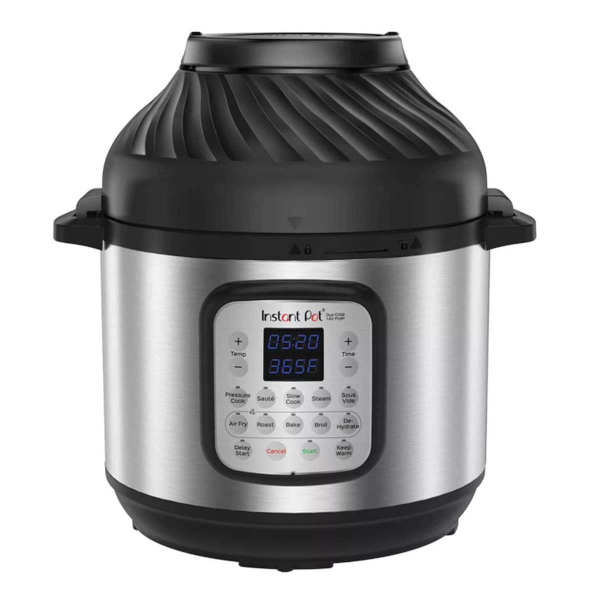 Мултикукър Instant Pot Duo Crisp + Air Fryer 140004201, 1500 W, 8 л, 11 програми, Кошница Air Fryer, EvenCrisp, Инокс