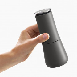 Joseph Joseph 95036 Salt and Pepper Mill Set (2-piece), Manual, Ceramic Grinding Mechanism, Adjustable Coarseness, BPA-Free, White/Gray