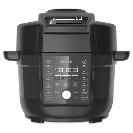Мултикукър Instant Pot Duo Crisp Ultimate Lid 140005901, 1500W, 6.2 л, 11 програми, Кошница Ultimate Lid, EvenCrisp, Черен