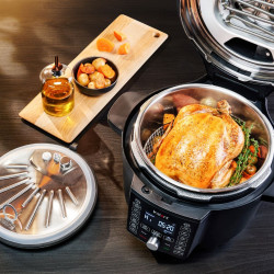 Instant Pot Duo Crisp Ultimate Lid Multicooker 140005901, 1500W, 6.2 L, 11 Programs, Ultimate Lid Basket, EvenCrisp, Black