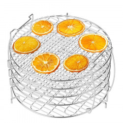 Uscator multifuncțional Izibizi, 20.8x12.6 cm, 5 nivele, Otel inoxidabil, Inox