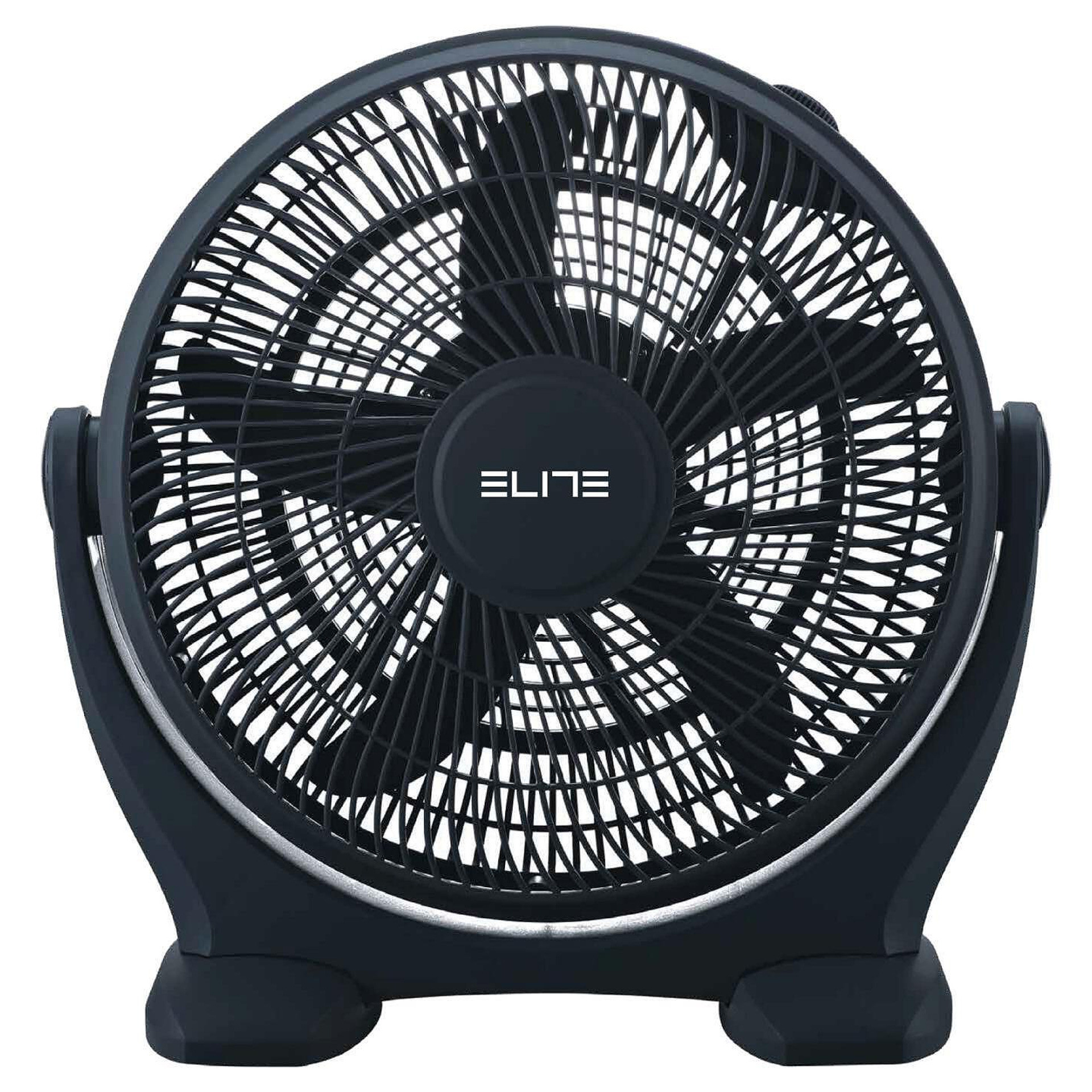 Подов вентилатор Elite YFB-0310, 80W, 45.7 см, 3 скорости, 5 перки, Черен