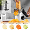 Izibizi PS-336A Grater, 3 Interchangeable Attachments, Stainless Steel, Suction Base, White