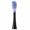 Комплект 2 бр резервни глави за електрическа четка за зъби Oclean Ultra White Brush Head, Твърда, За Избелване, DuPont, FlexFit, Черен/син
