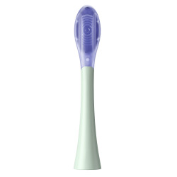Комплект 2 бр резервни глави за електрическа четка за зъби Oclean Ultra White Brush Head, Твърда, За Избелване, DuPont, FlexFit, 2 бр, Зелен