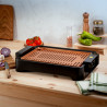 Oliver Voltz OV51015L Füstmentes grill, 1500W, 37x24 cm, Tapadásmentes bevonat, Fekete/narancs színű