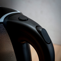 Електрическа кана Rosberg R51230L, 1800W, 1.8L, Стъклена, Черен/хром