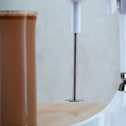 Oliver Voltz OV51163E Frappe Blender, 100W, 450 ml stainless steel jar, 2 speeds, stainless steel whisk, White