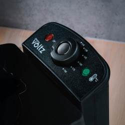 Φριτέζα λαδιού Oliver Voltz OV51980P, 2000W, 3 λίτρα, Εντελώς αποσυναρμολογημένη για εύκολο καθάρισμα,Inox/Μαύρο χρώμα